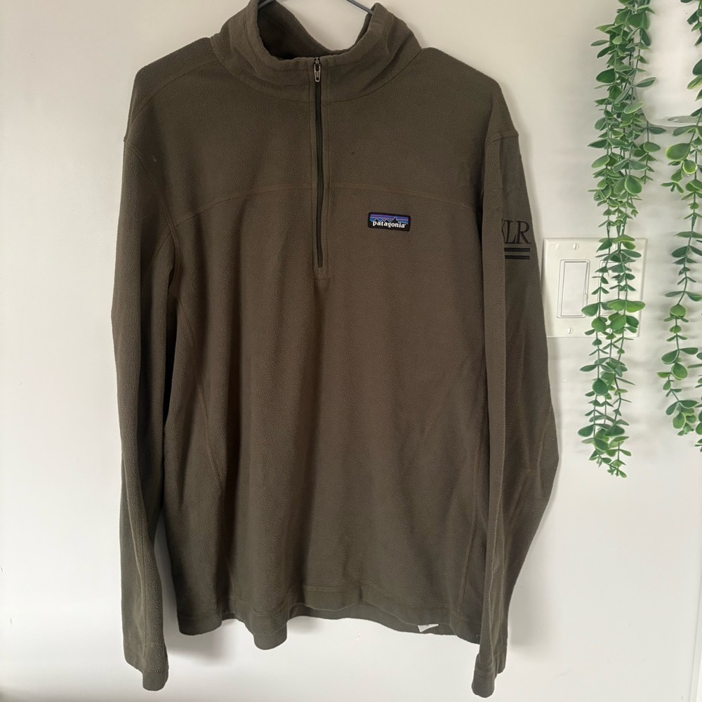 Patagonia Micro D 1/4 Zip Fleece Pullover Basin Green Men’s Medium STY26176 - Picture 1 of 9